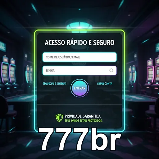 Ilustração de Acesse os serviços VIP do 777br com cadastro rápido